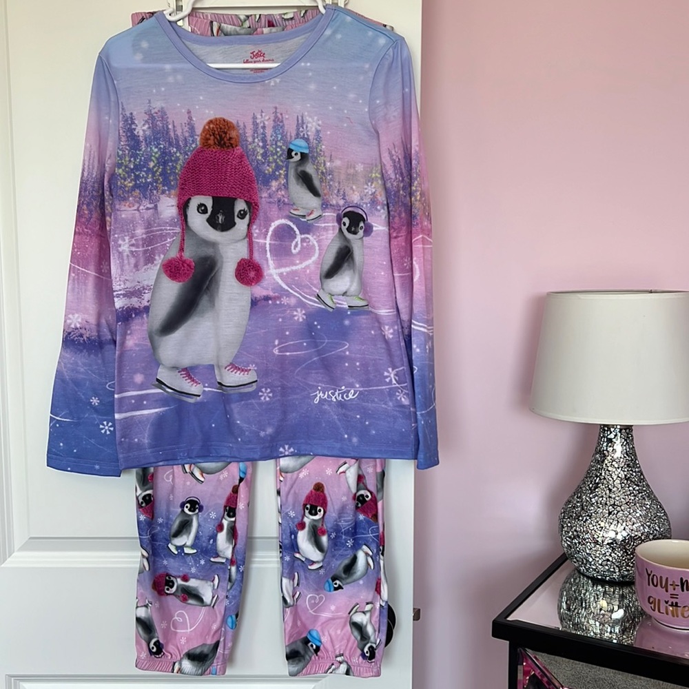 COPY - NWOT Justice sleep set 🐧💖